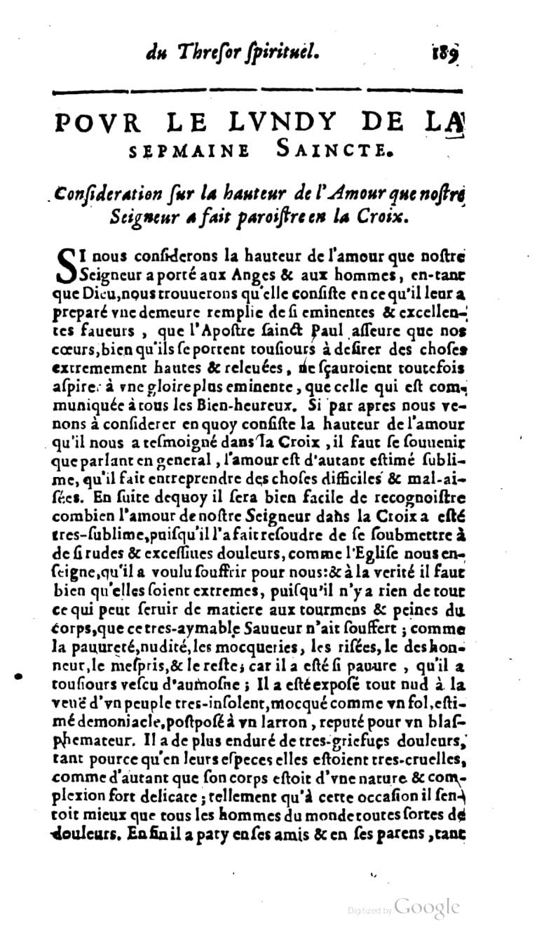 1637 - s.n. - Trésor spirituel des âmes religieuses - BM Lyon