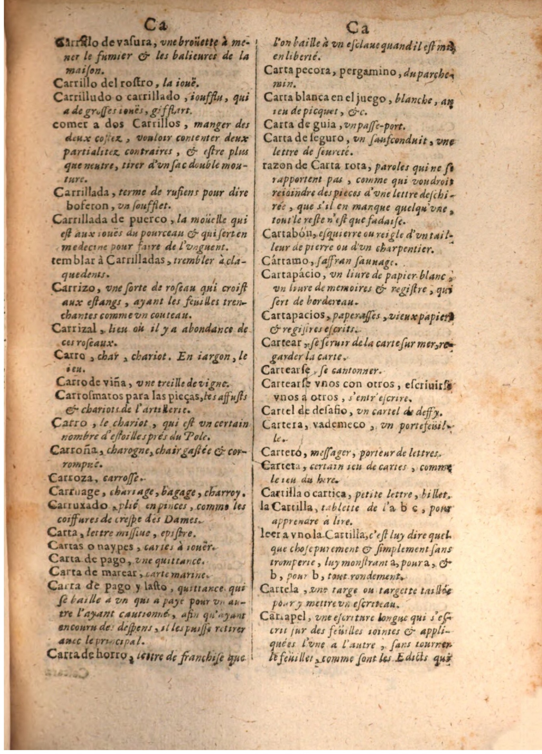 1645 - A. de Sommaville et A. Courbé - Trésor des deux langues espagnole et française - BSB Munich 1645 - A. de Sommaville et A. Courbé - Trésor des deux langues espagnole et française - BSB Munich