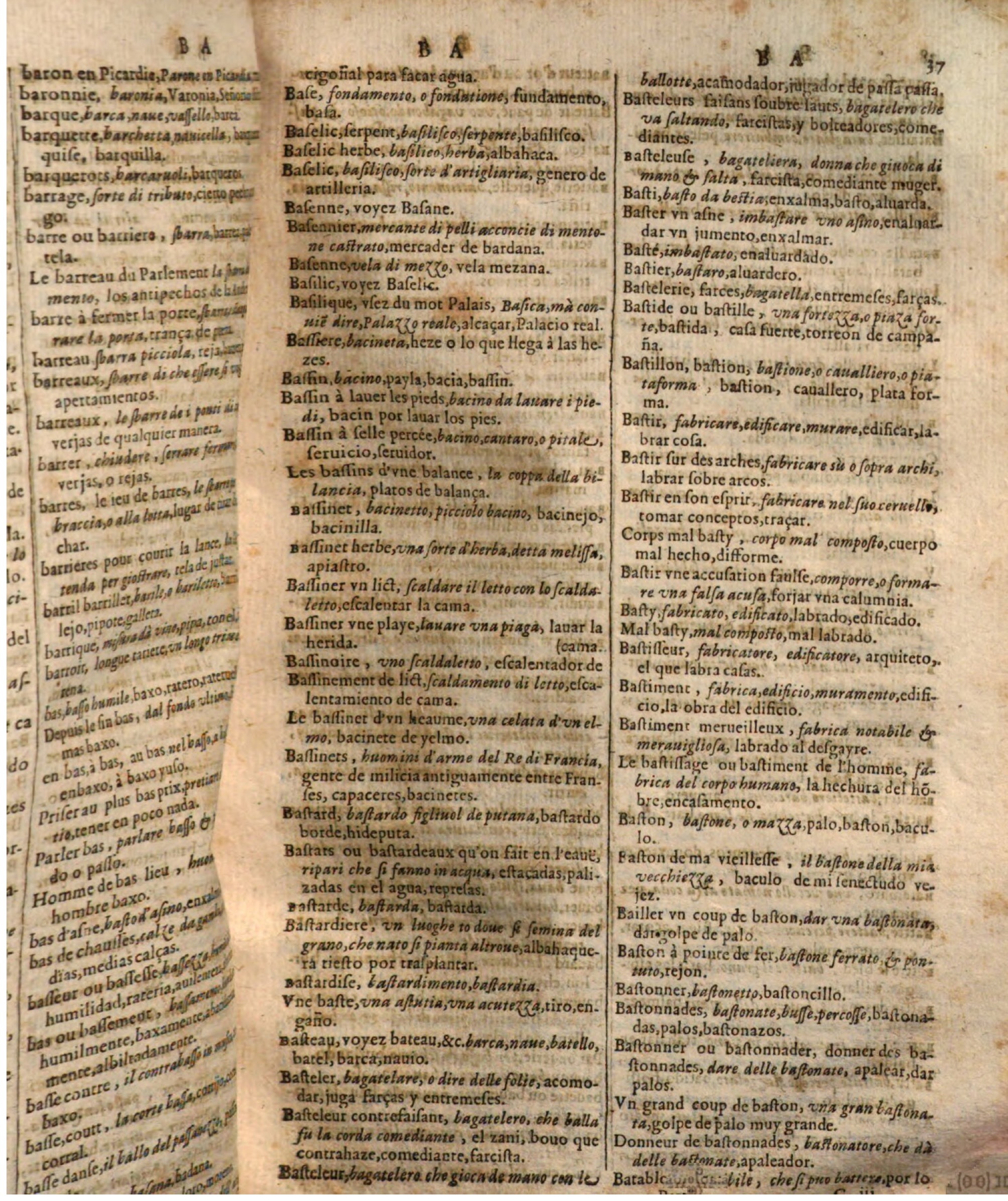 1644 - Jacques Crespin - Trésor des trois langues - Passau 1644 - Jacques Crespin - Trésor des trois langues - Passau