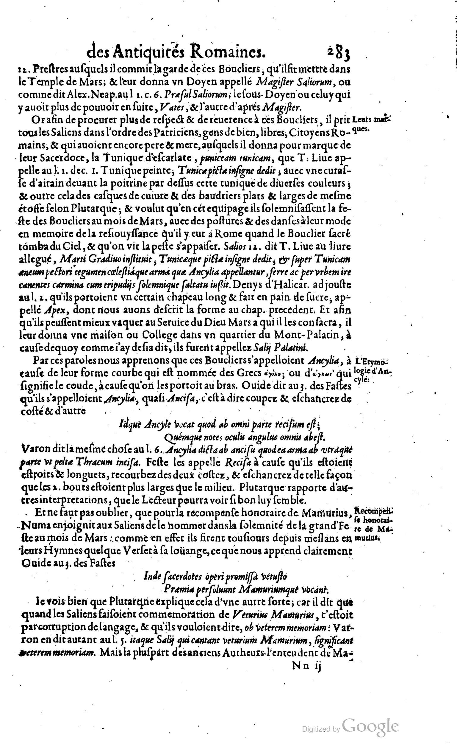 1650 - Denis Thierry - Trésor des antiquités romaines - BM Lyon