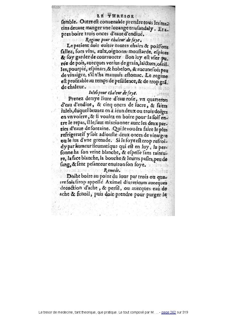 1560 - Pierre et Jan Moine - Trésor de médecine - Université Paris Cité