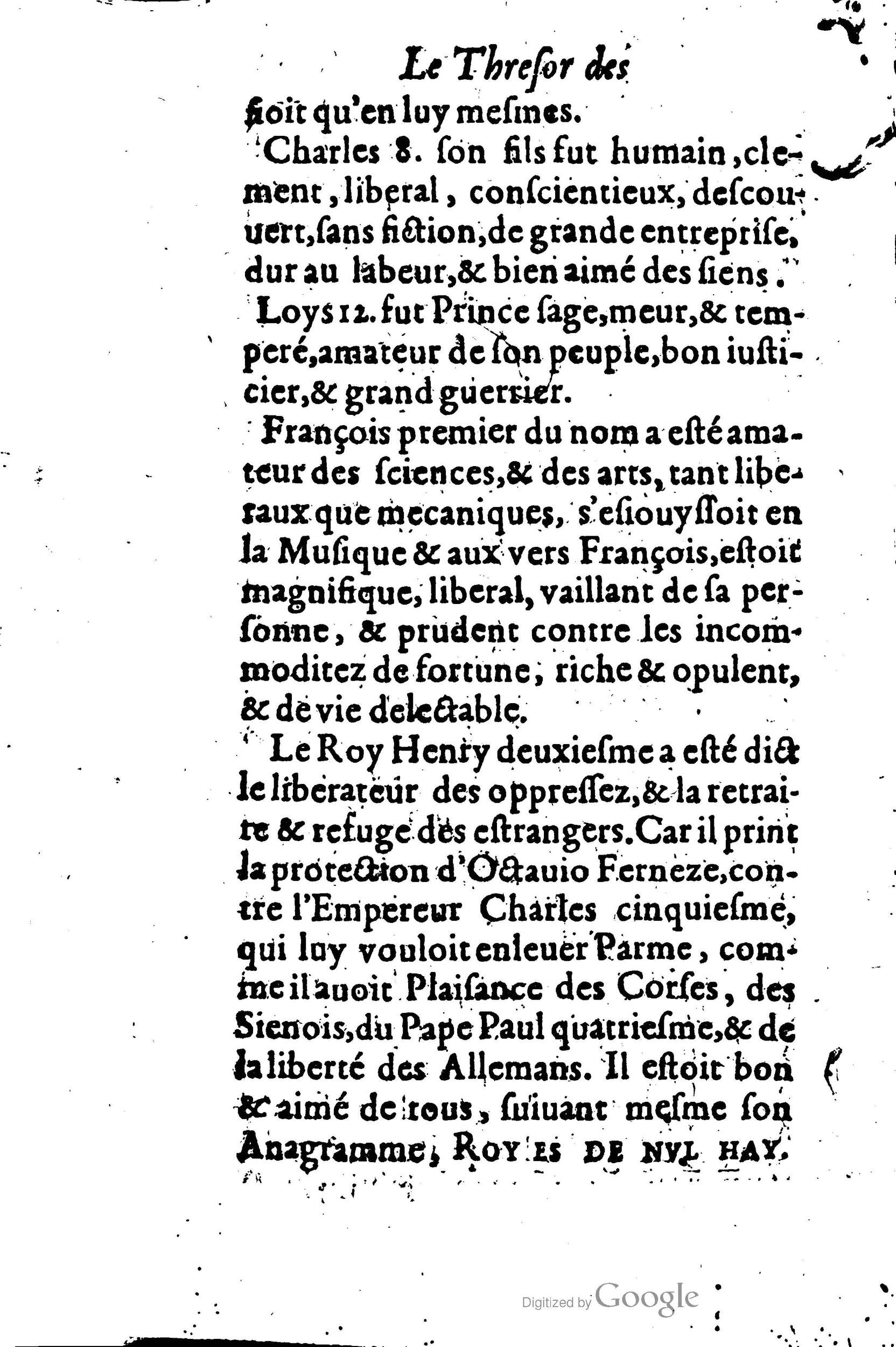 1619 - Jean Corrozet - Trésor des histoires de France - BSB Munich