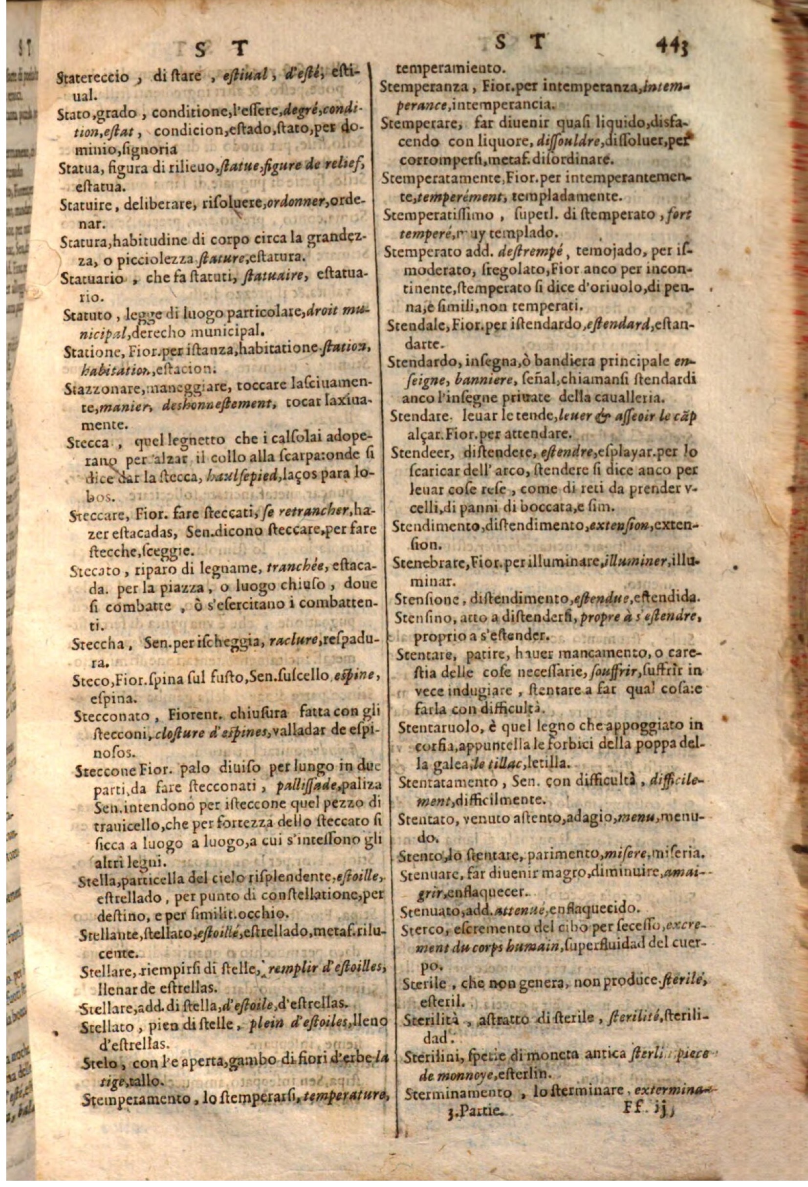 1644 - Jacques Crespin - Trésor des trois langues - Passau 1644 - Jacques Crespin - Trésor des trois langues - Passau