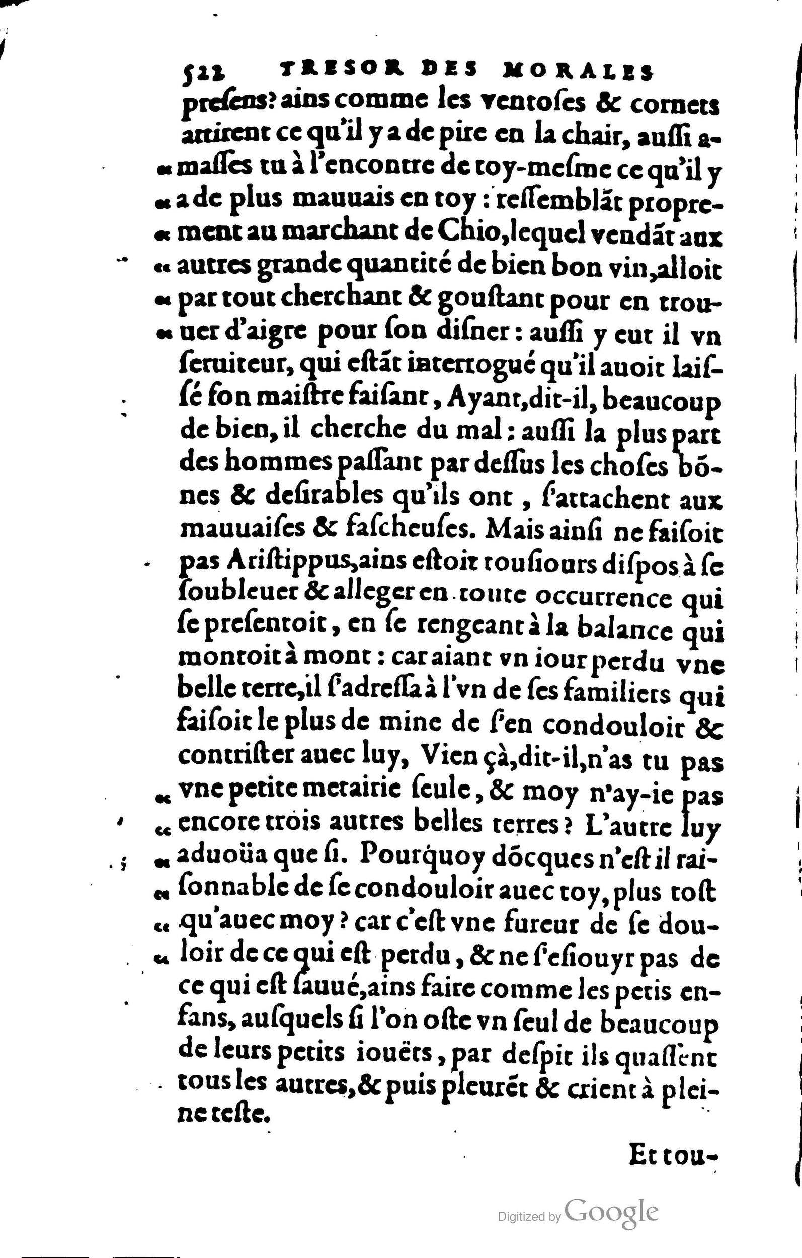 1578 - Jean Poupy - Trésor des morales de Plutarque - BSB Munich