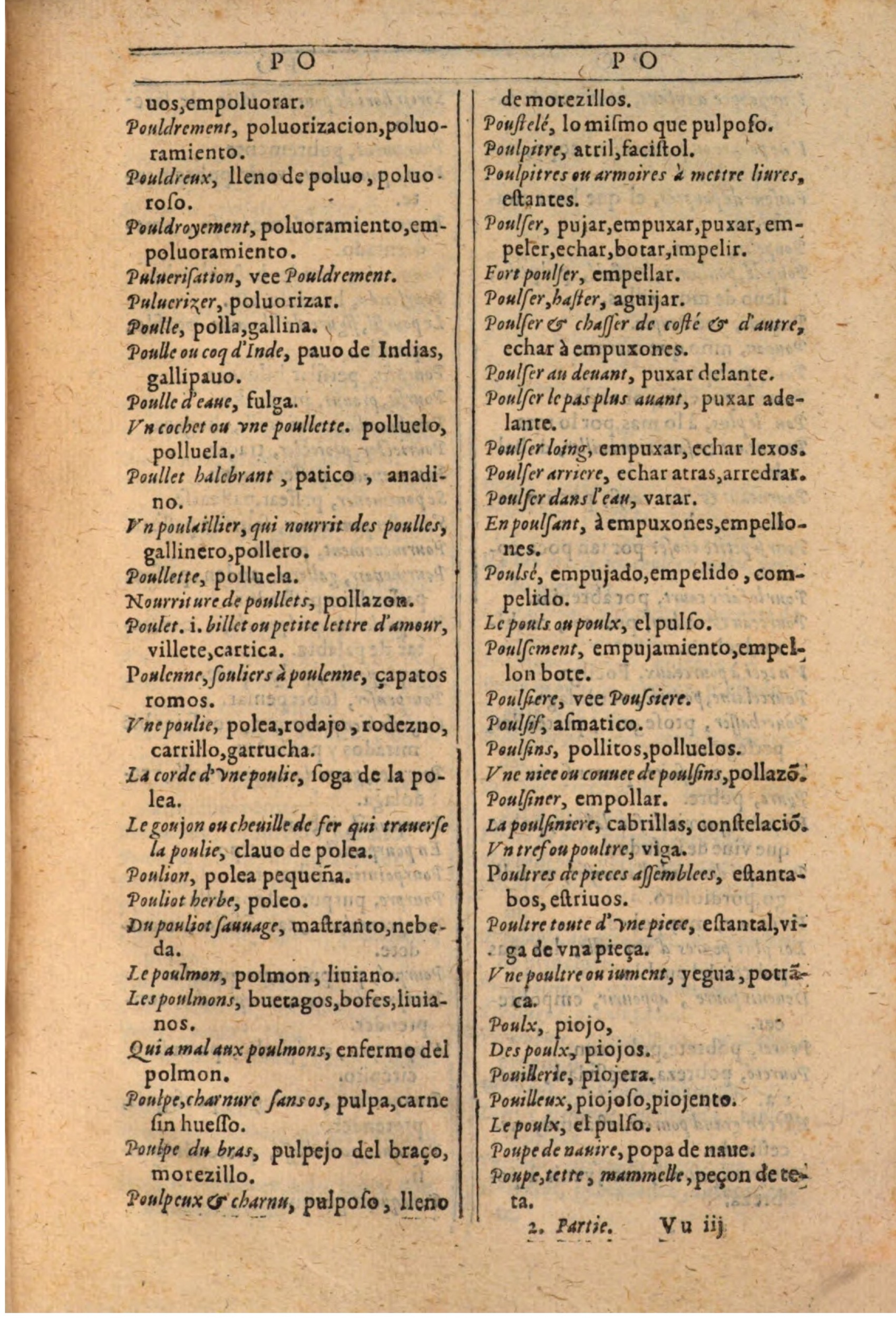 1607 - Marc Orry - Trésor des deux langues espagnole et française (Seconde partie) - BSB Munich