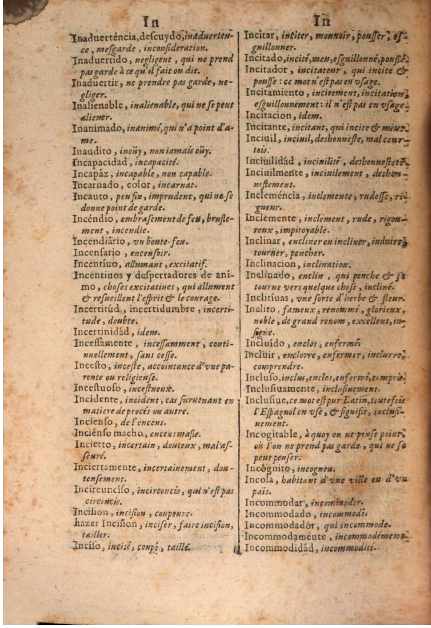 1645 - A. de Sommaville et A. Courbé - Trésor des deux langues espagnole et française - BSB Munich 1645 - A. de Sommaville et A. Courbé - Trésor des deux langues espagnole et française - BSB Munich