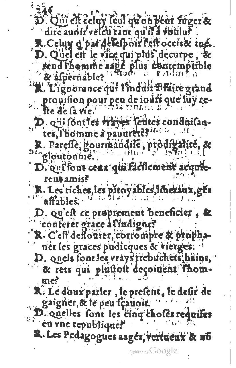 1581 - Nicolas Bonfons  - Trésor des sentences dorées - Princeton