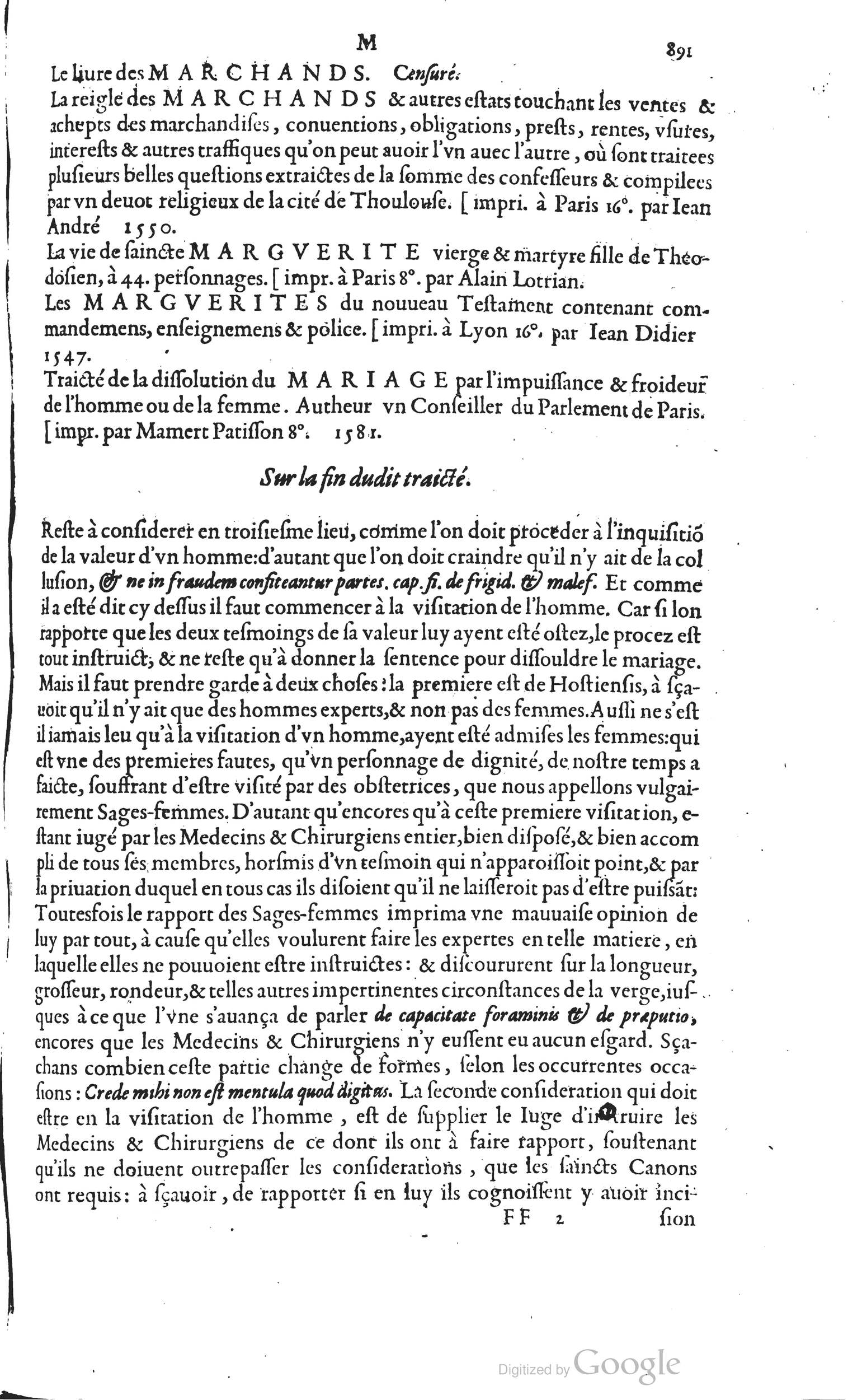 1585 - Barthélemy Honorat - Bibliothèques françaises - BSB Munich