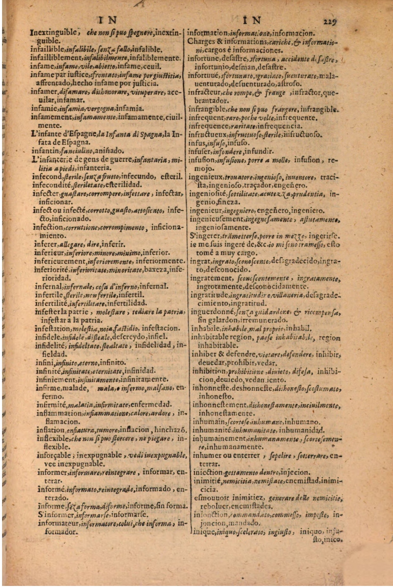 1616 - Pierre de la Rovière - Trésor des trois langues (Seconde partie) - BSB Munich
