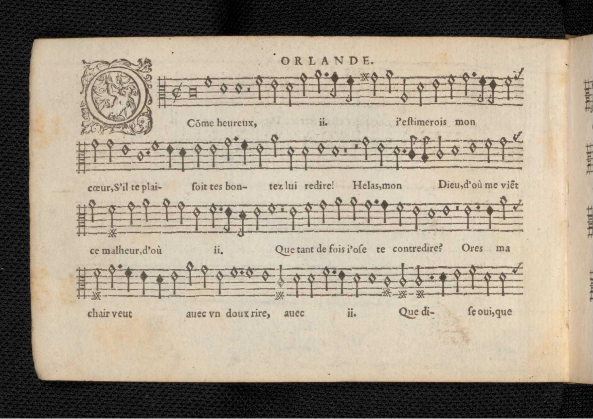 1576 - [Pierre de Saint-André] - Trésor de musique d’Orlande de Lassus Tenor - KBR Bruxelles