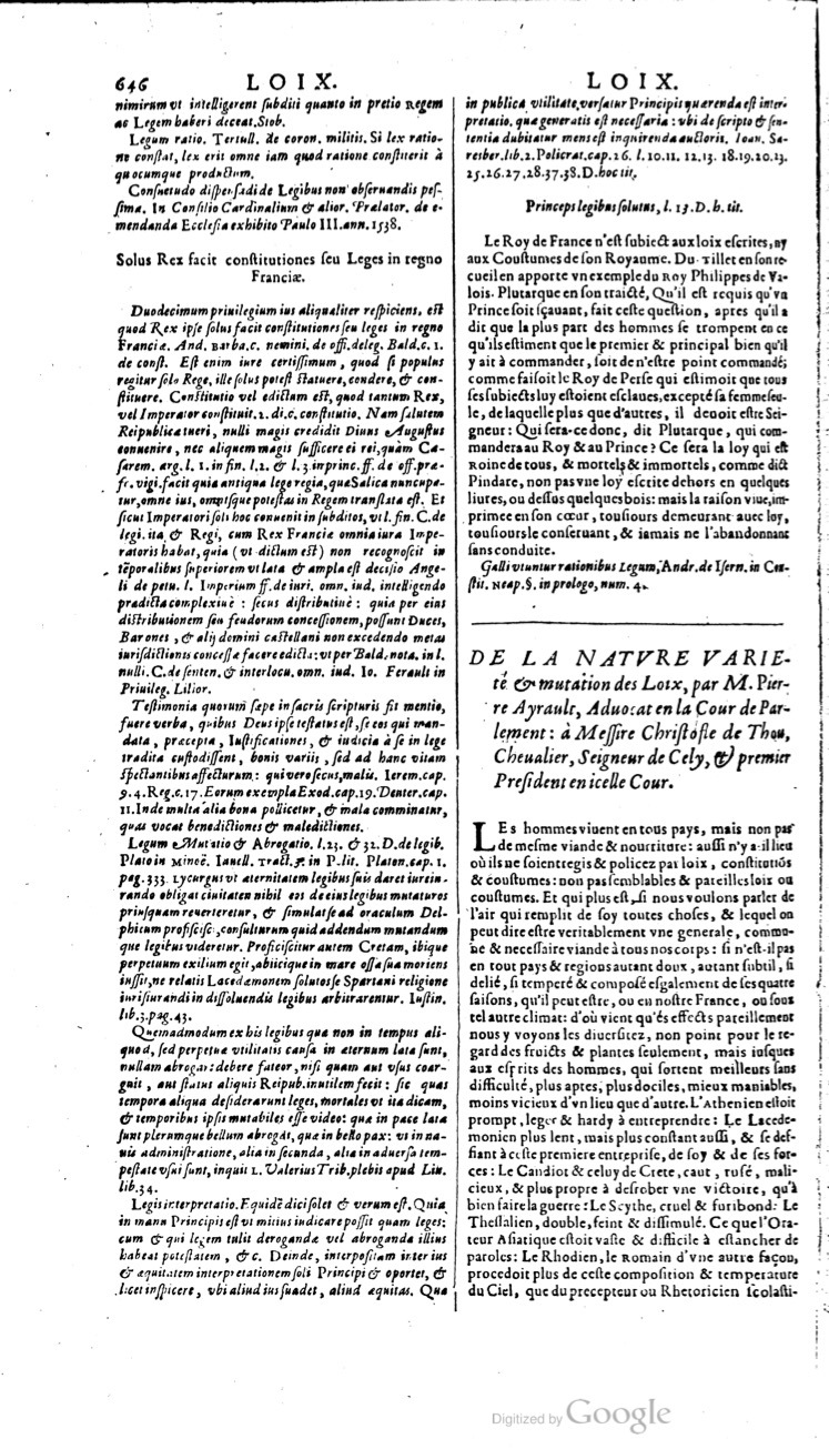 1629 - Veuve Nicolas Buon - Trésor du droit français (21754 T. 2) - BM Lyon