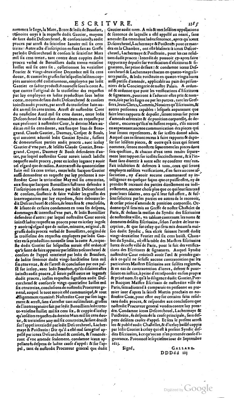 1629 - Veuve Nicolas Buon - Trésor du droit français (21754 T. 1) - BM Lyon