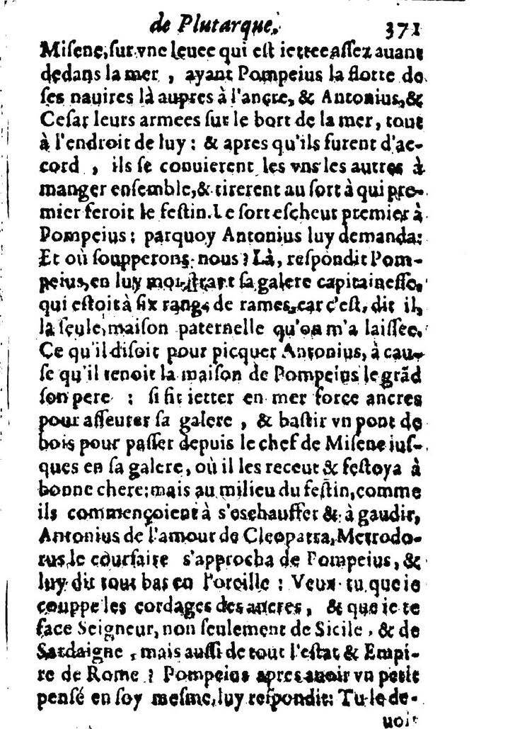 1611 - Pierre Rigaud - Trésor des vies de Plutarque - BM Lyon