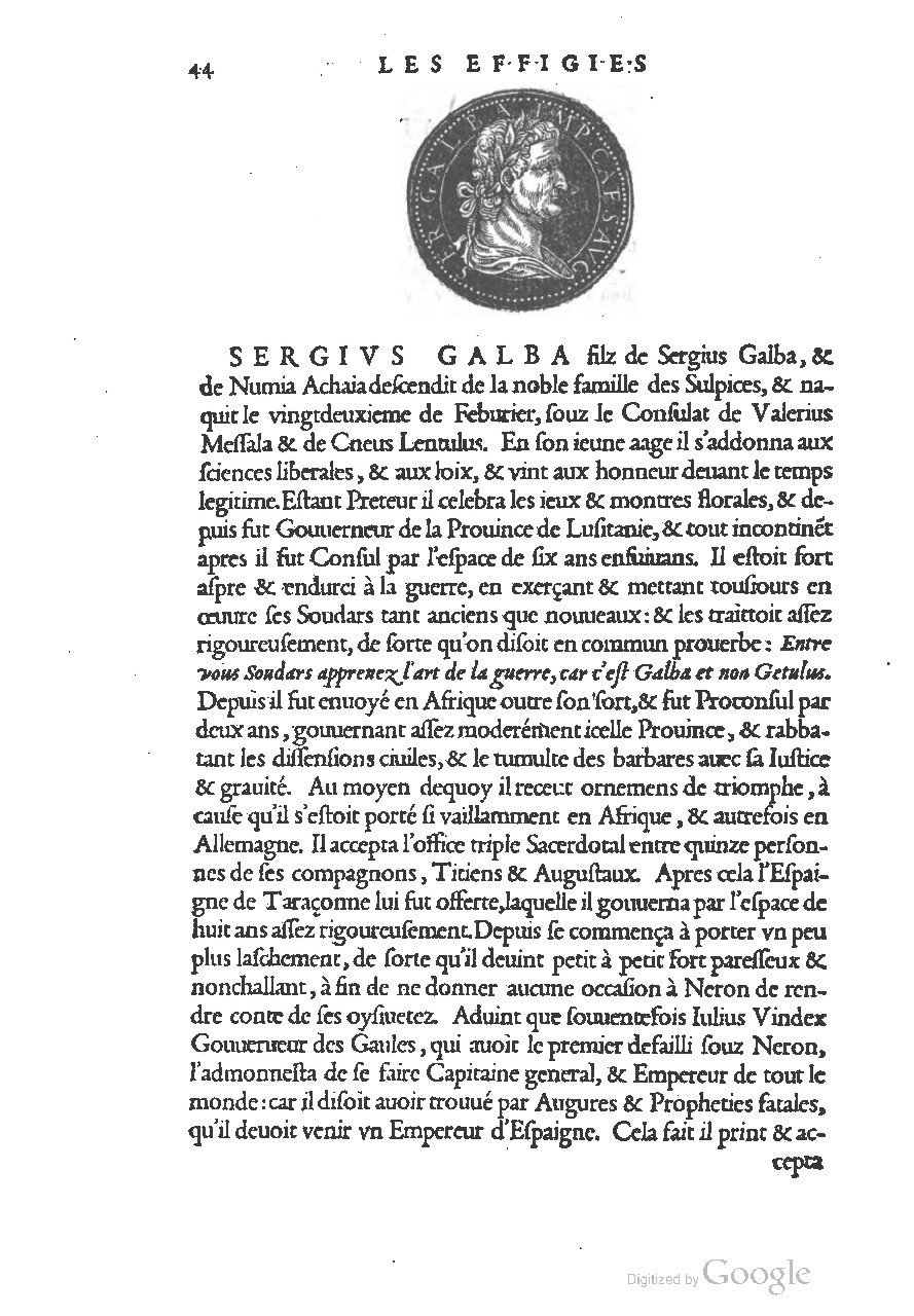 1553 - Jacopo Strada et Thomas Guérin - Épitome du Trésor des antiquités - UGent