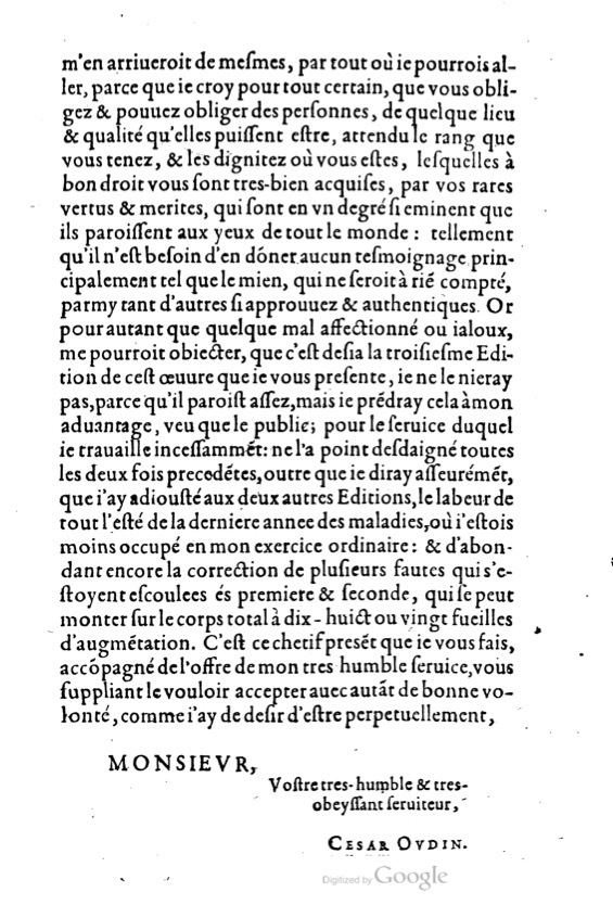 1621 - Adrian Tiffaine - Trésor des deux langues espagnole et française - BM Lyon