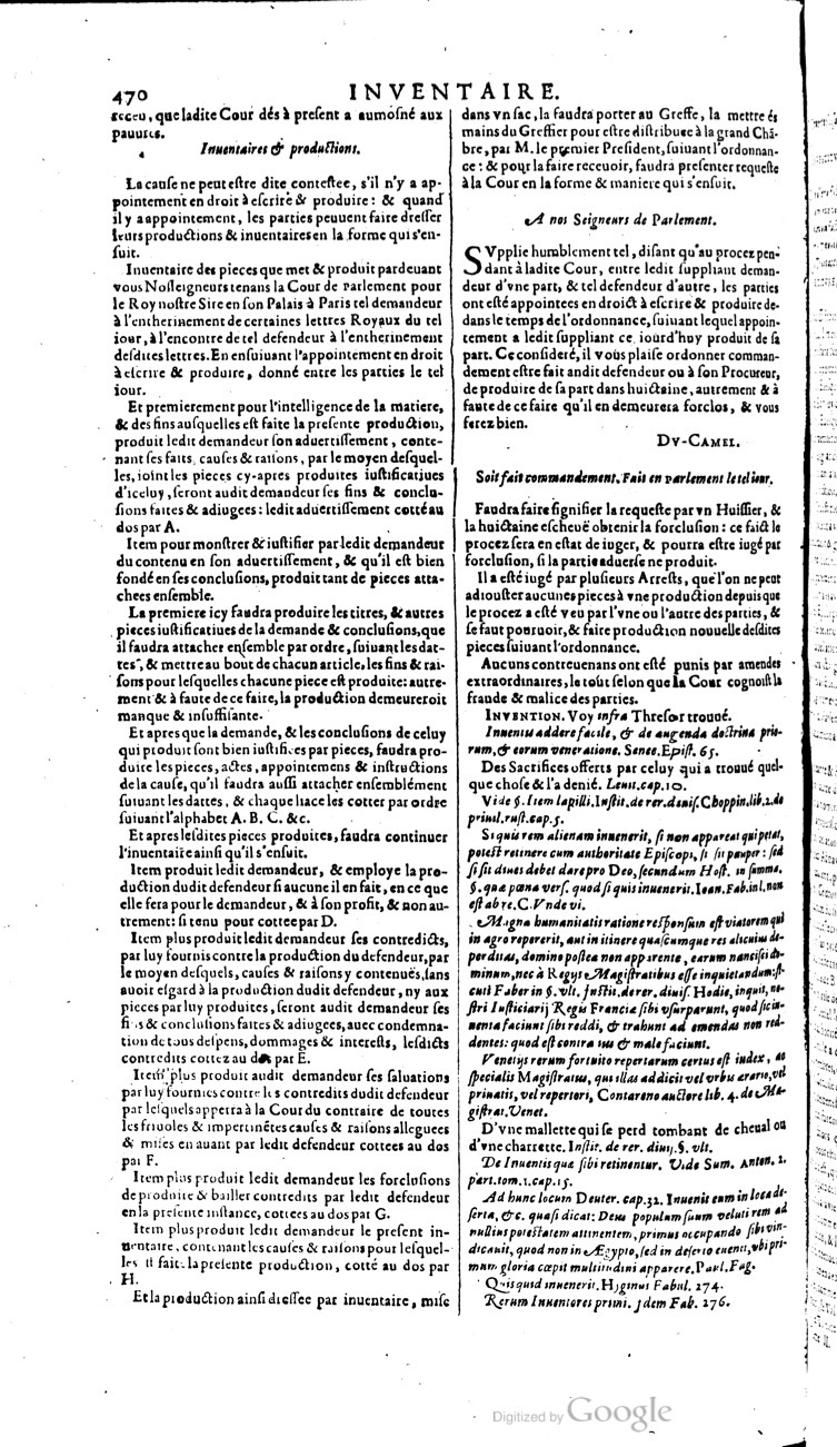 1629 - Veuve Nicolas Buon - Trésor du droit français (21754 T. 2) - BM Lyon