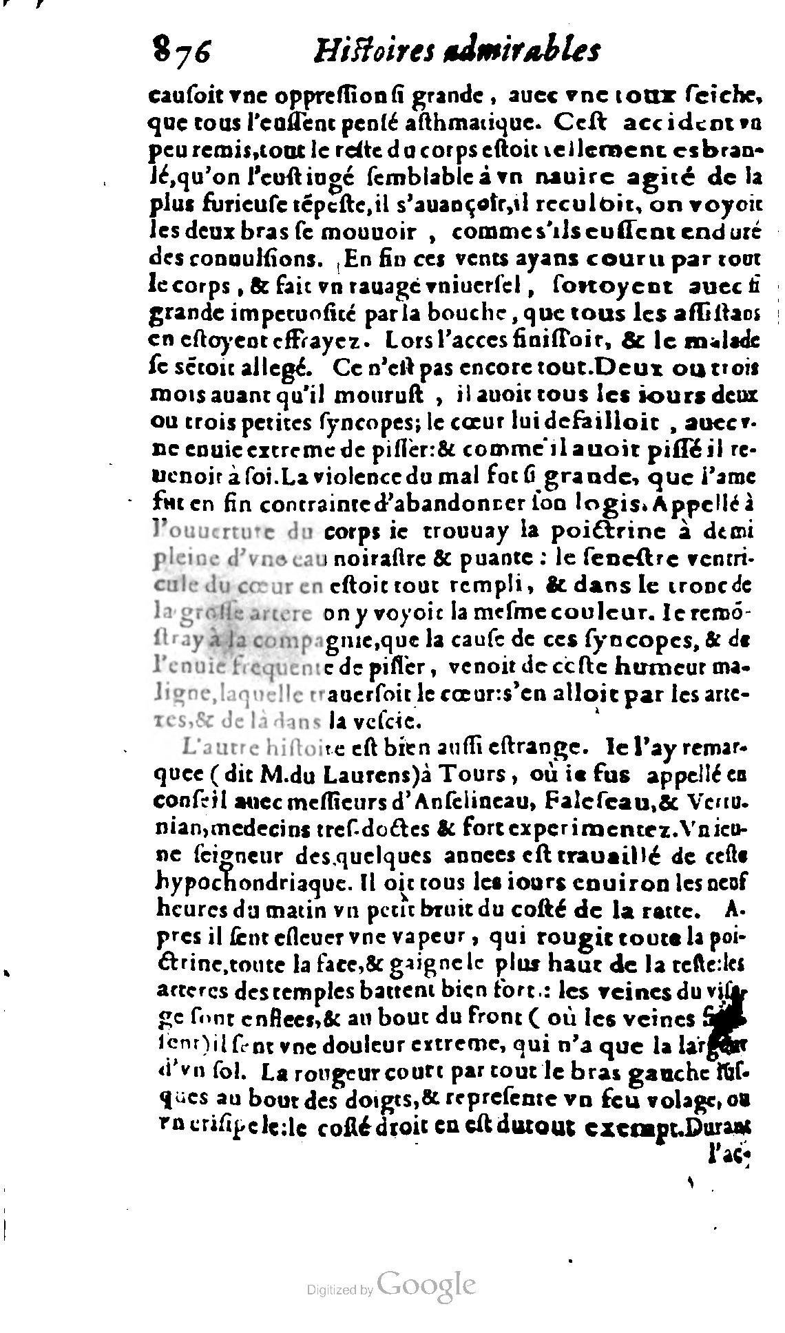 1620 - Samuel Crespin - Trésor d’histoires admirables et mémorables - BCU Lausanne