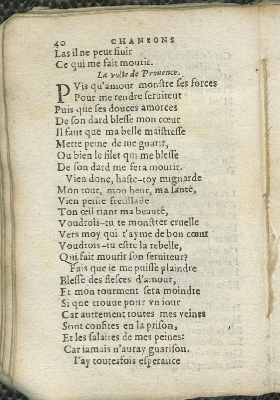 1575 - Pierre Brenouzet - Trésor de tous les recueils de chansons, tant amoureuses, rustiques, que musicales - Det KLG Copenhague