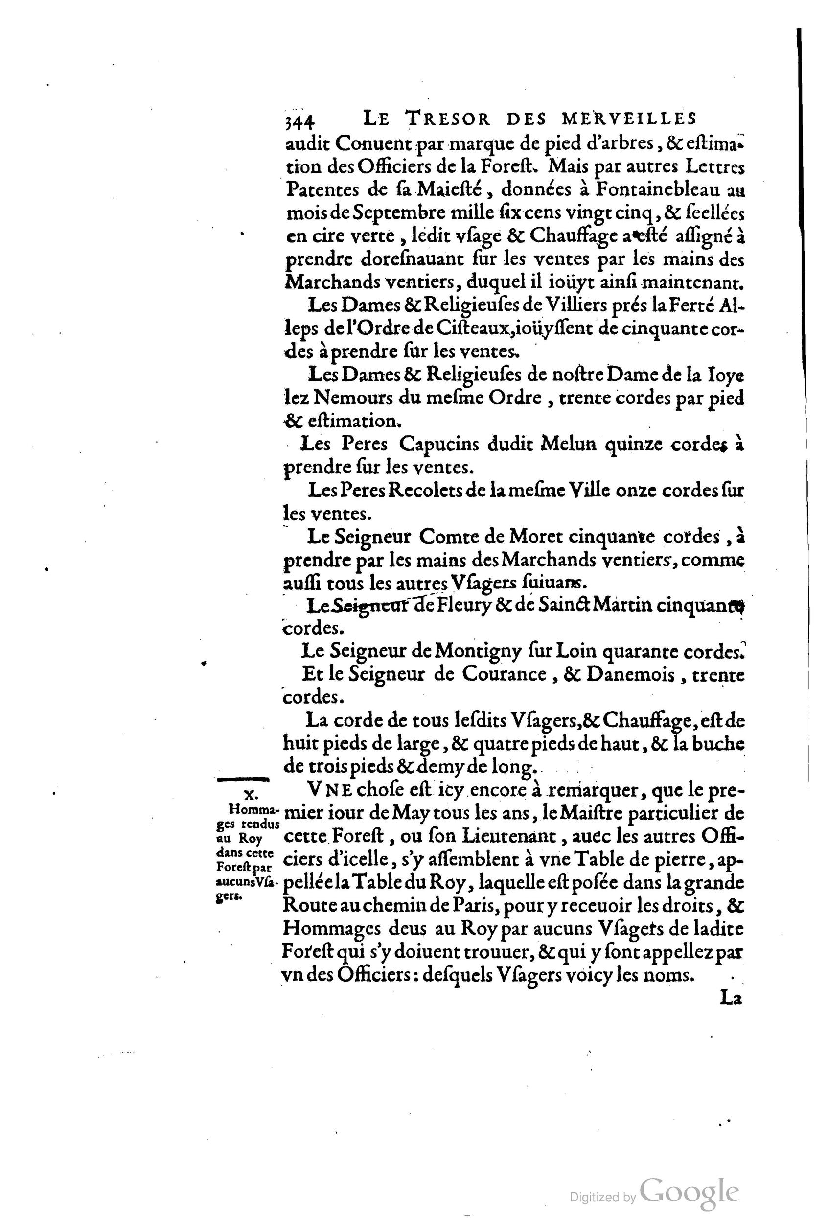 1642 - Sébastien Cramoisy - Trésor des merveilles de la maison royale de Fontainebleau - BM Lyon