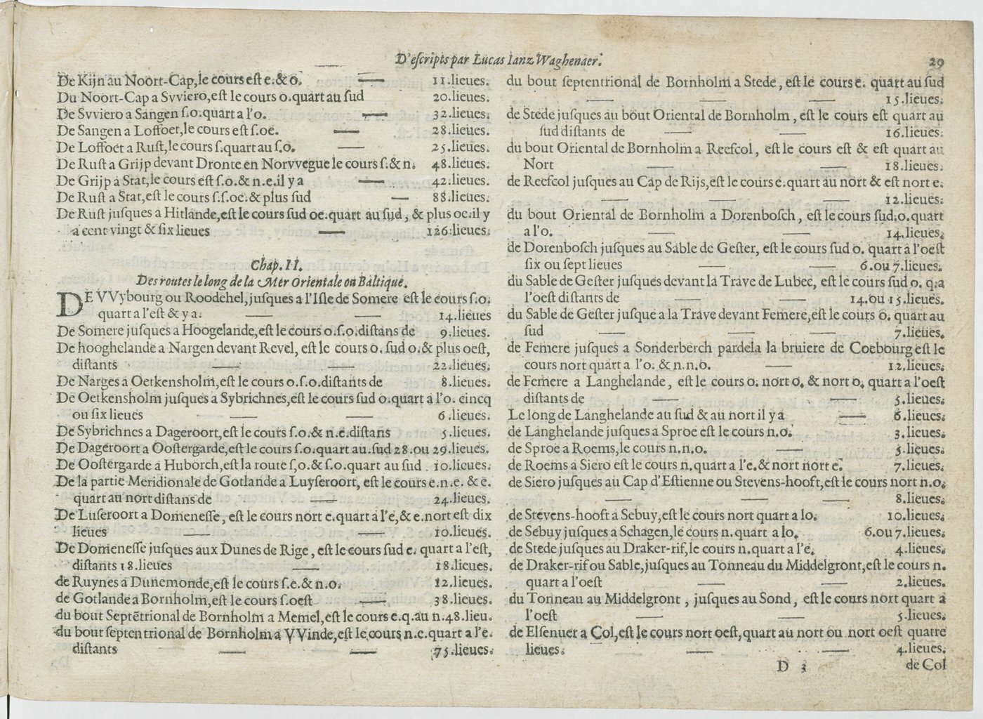 1601 - Bonaventure d’Aseville - Trésorerie ou cabinet de route marinesque - BnF