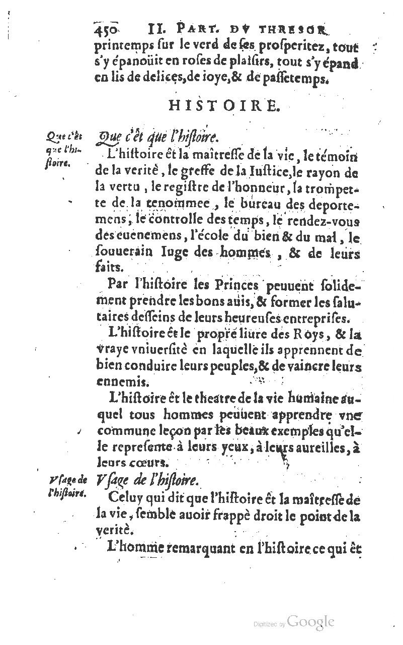 1610 - Louis Coste - Trésor de l’éloquence française (Seconde partie) - BM Lyon