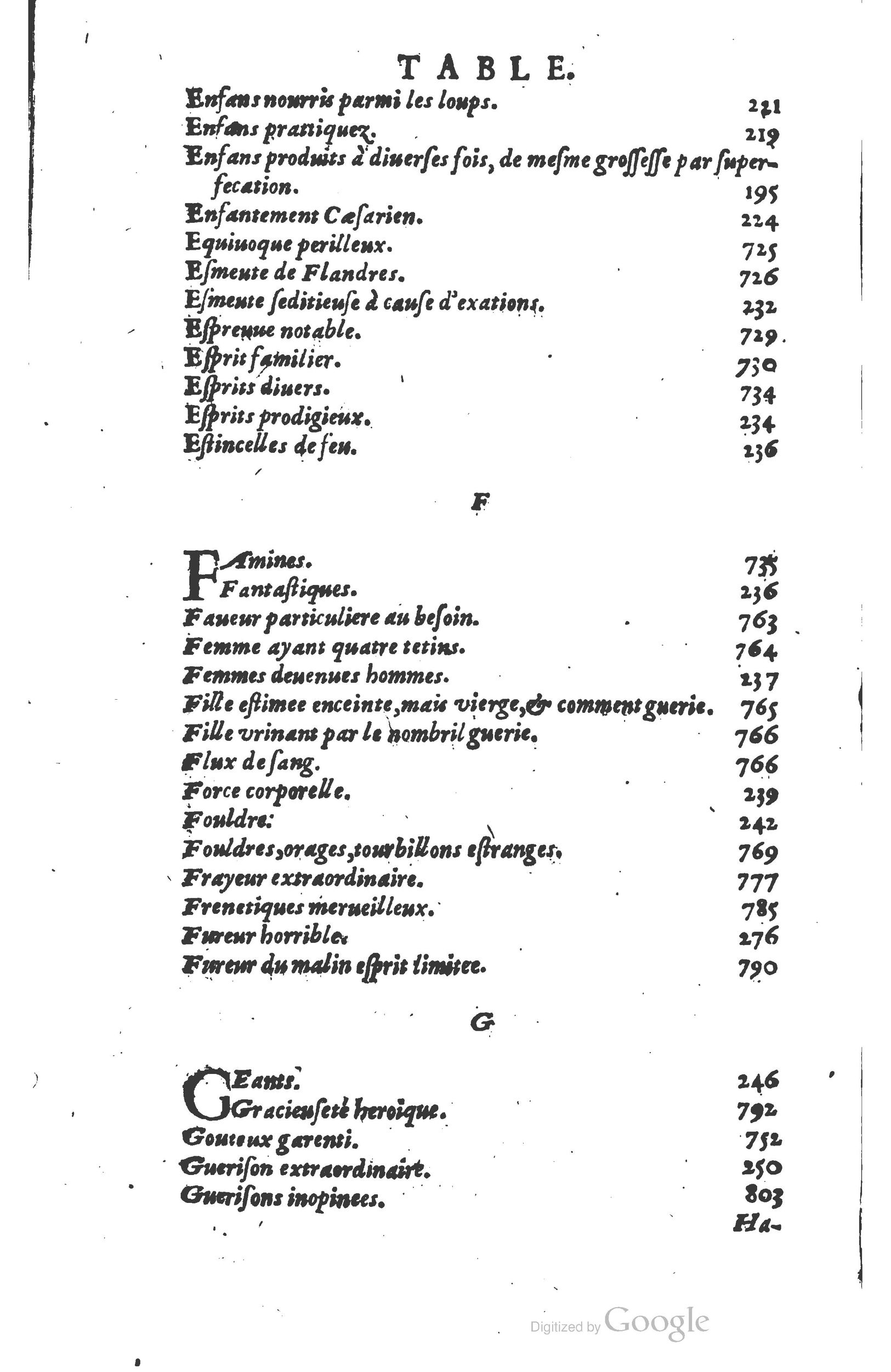 1610 - Paul Marceau - Trésor d’histoires admirables et mémorables - Princeton