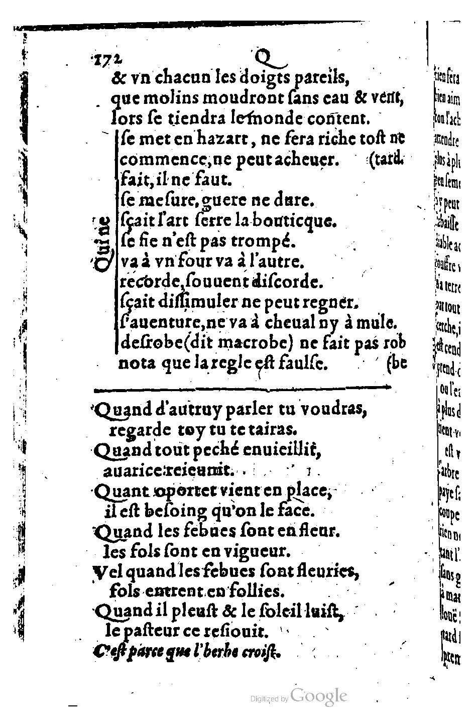 1582 - Nicolas Bonfons - Trésor des sentences dorées - BM Lyon 1582 - Nicolas Bonfons - Trésor des sentences dorées - BM Lyon