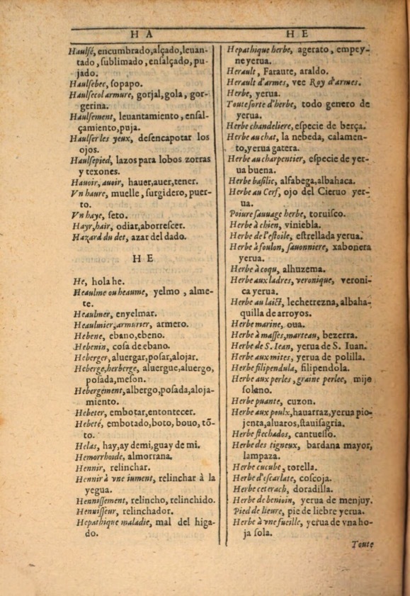 1607 - Marc Orry - Trésor des deux langues espagnole et française (Première et Seconde parties) - ÖNB Wien