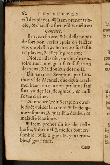 1586 - Benoît Rigaud - Trésor des fleurs et secrets de médecine - Université Paris Cité