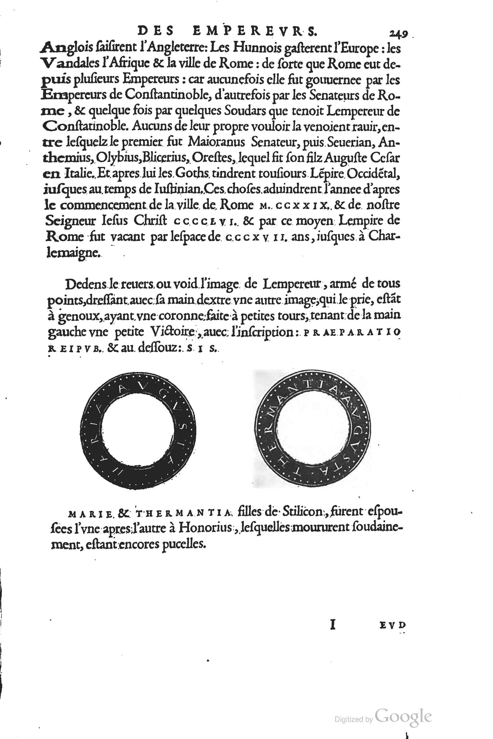 1553 - Jacopo Strada et Thomas Guérin - Épitome du Trésor des antiquités - Prague