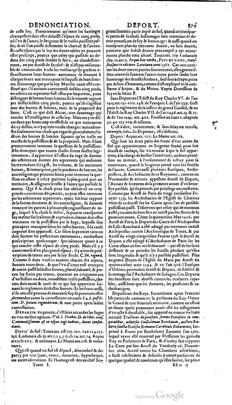 1629 - Veuve Nicolas Buon - Trésor du droit français (21754 T. 1) - BM Lyon