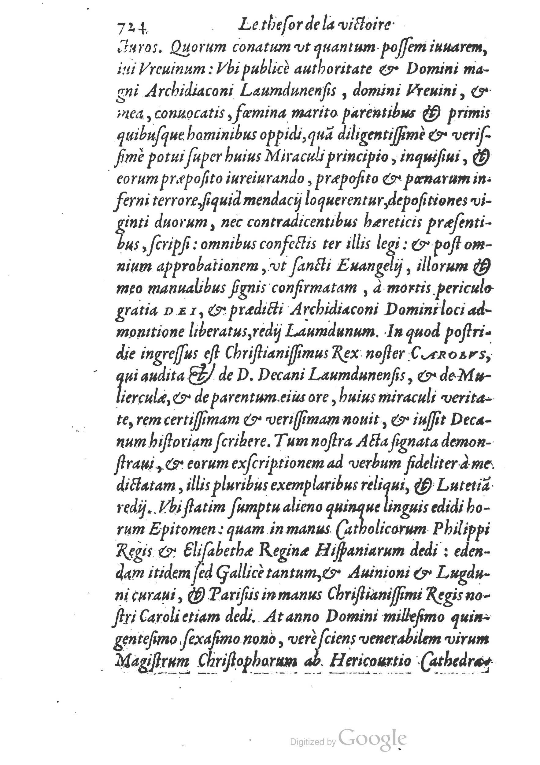 1578 - Nicolas Chesneau - Trésor et entière histoire de la triomphante victoire du corps de Dieu sur l’esprit malin - British Library 1578 - Nicolas Chesneau - Trésor et entière histoire de la triomphante victoire du corps de Dieu sur l’esprit malin - British Library