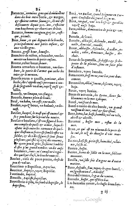 1621 - Adrian Tiffaine - Trésor des deux langues espagnole et française - BM Lyon