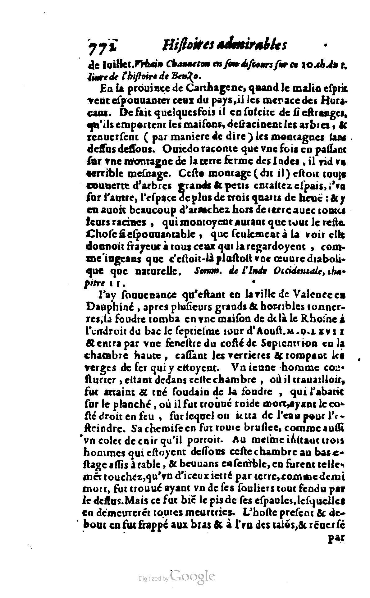 1620 - Samuel Crespin - Trésor d’histoires admirables et mémorables - BCU Lausanne