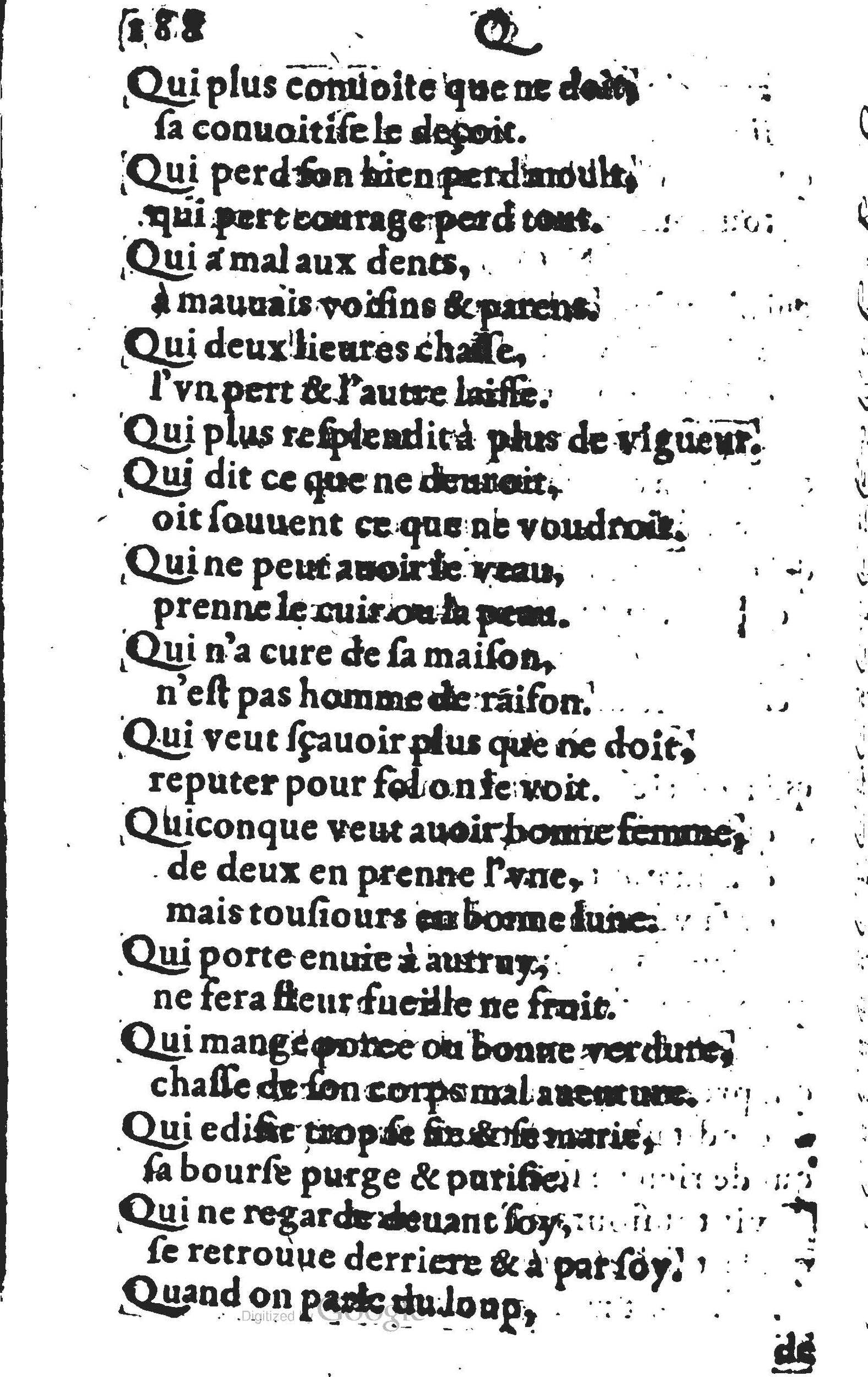 1578 - Nicolas Lescuyer - Trésor des sentences dorées - UGent