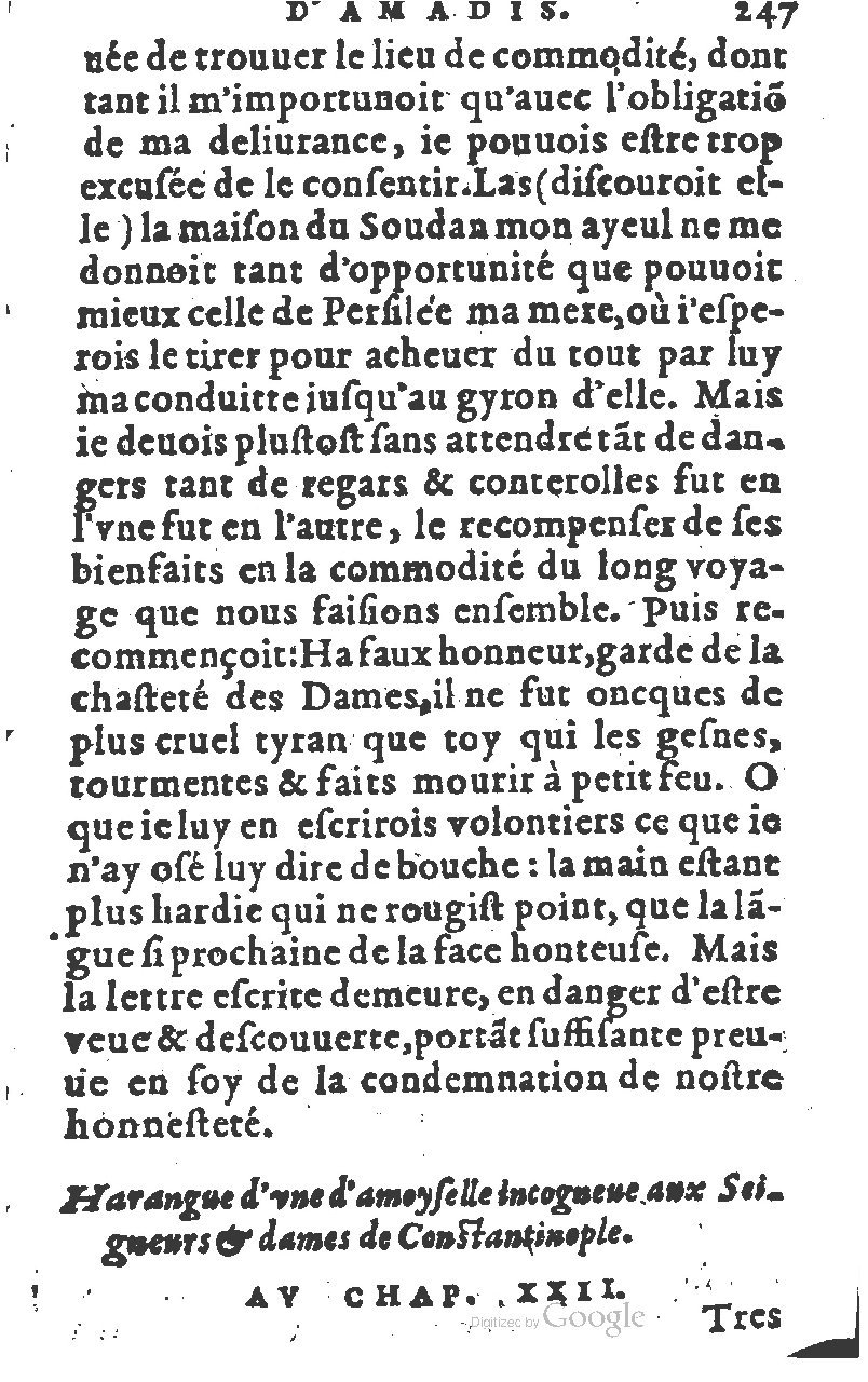 1582 - Jean Huguetan - Trésor des Amadis T. 1 - BM Lyon