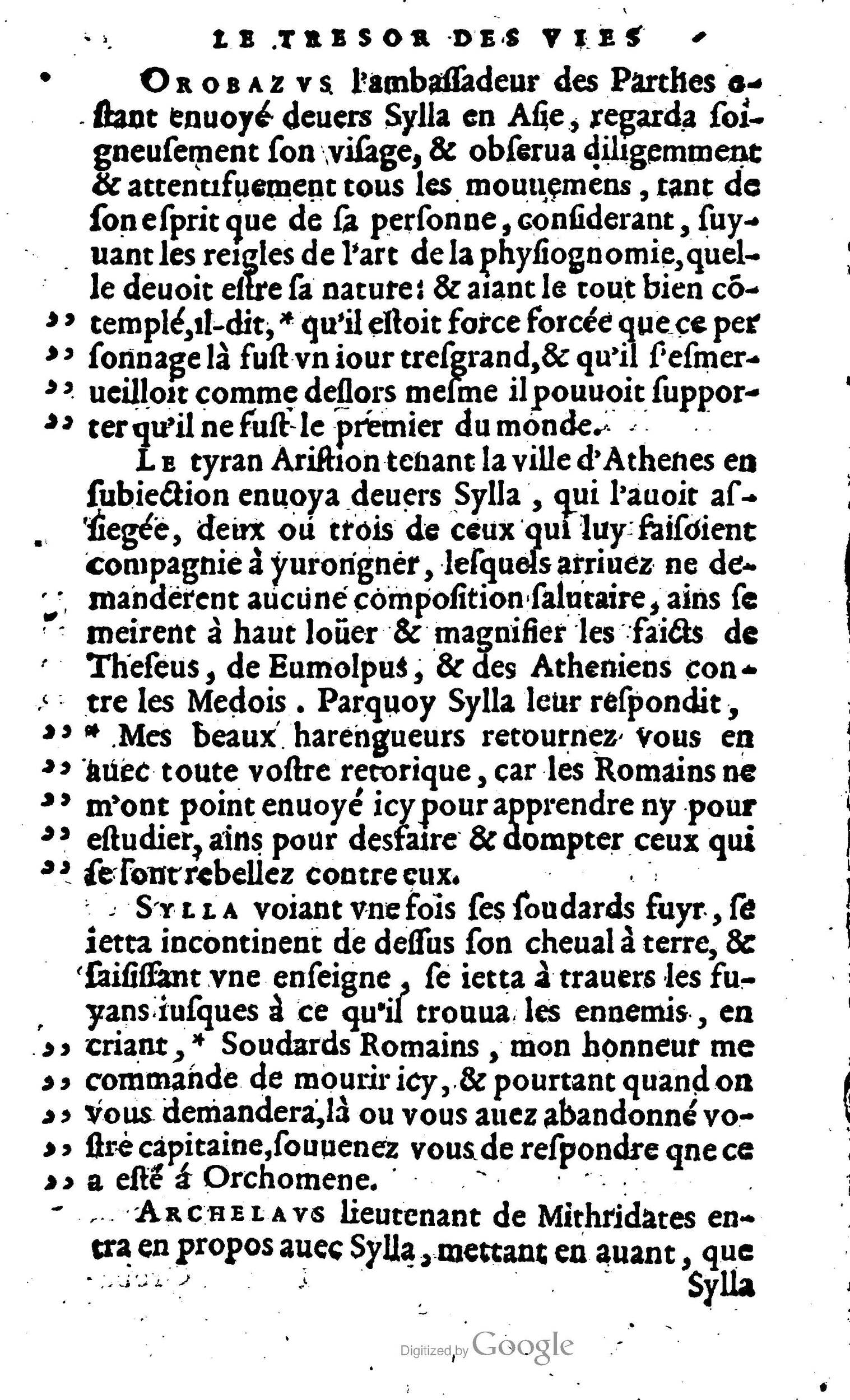 1568 - Willem Silvius - Trésor des vies de Plutarque - Anvers Plantin-Moretus