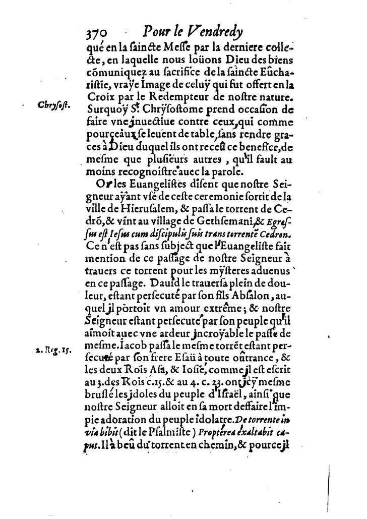 1607 - Nicolas Du Fossé - Trésor quadragésimal - T 02 - BM Lyon