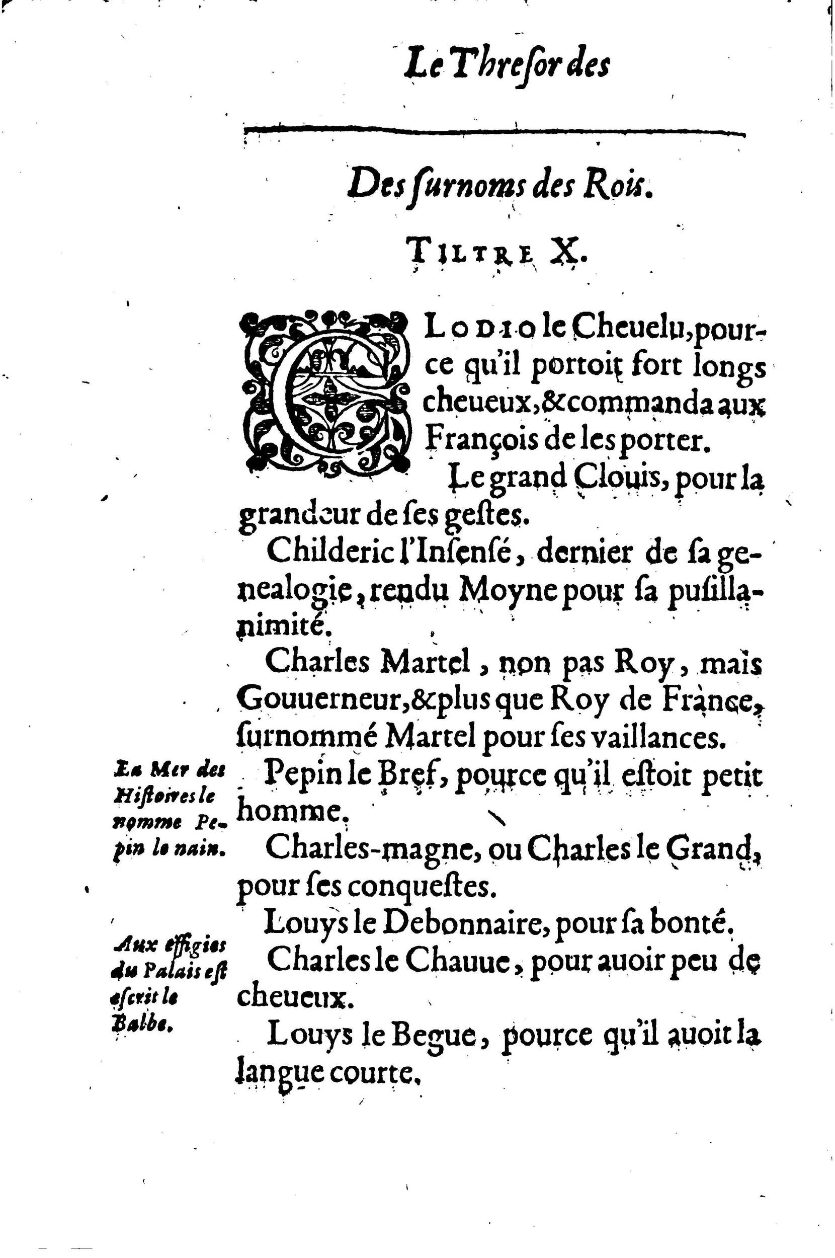 1633 - Jean Corrozet - Trésor des histoires de France - BM Lyon 1633 - Jean Corrozet - Trésor des histoires de France - BM Lyon