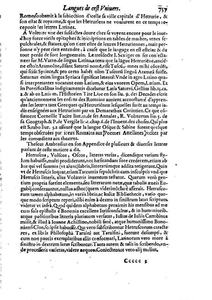 1613 - Matthieu Berjon - Trésor de l’histoire des langues de cet univers - BM Lyon