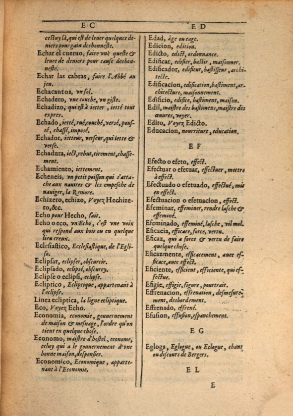 1607 - Marc Orry - Trésor des deux langues espagnole et française (Première et Seconde parties) - ÖNB Wien