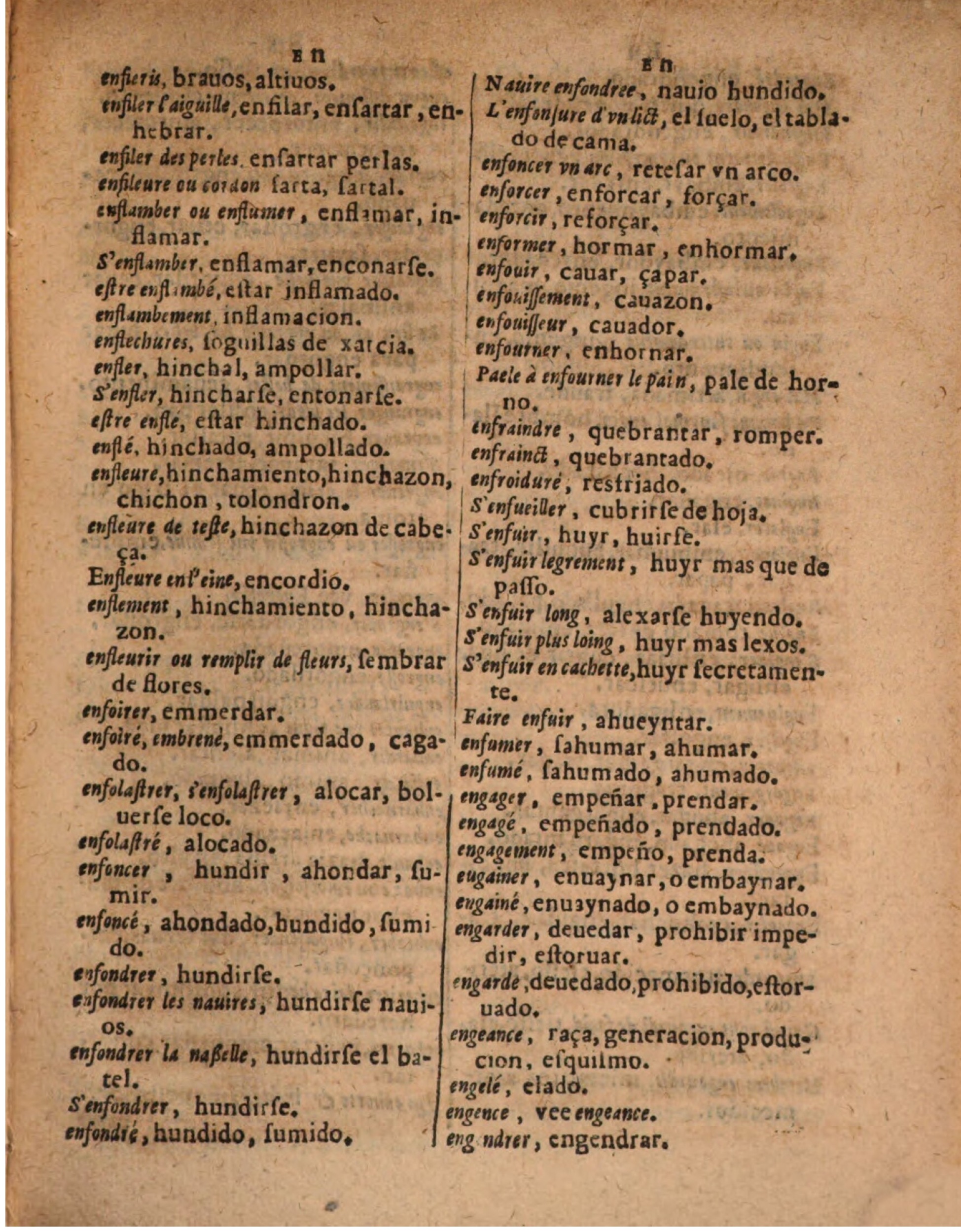 1624 - Hubert Antoine - Trésor des deux langues espagnole et française (Seconde partie) - BSB Munich