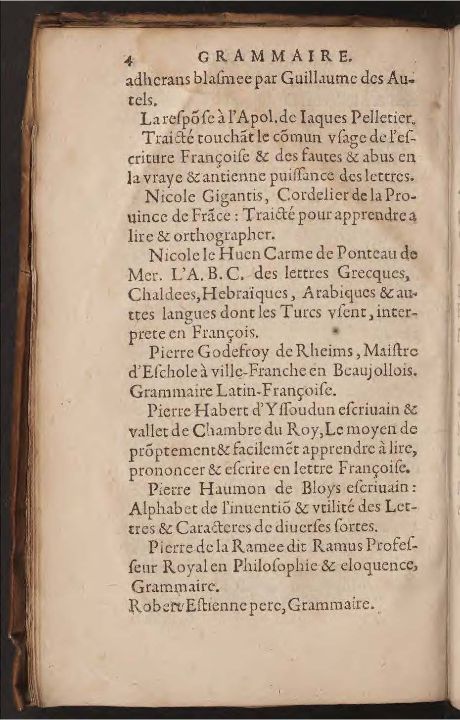 1602 - François Jacquin - Trésor des bons esprits français - BnF Arsenal
