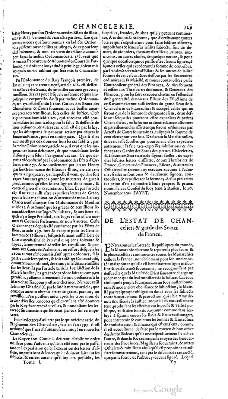 1629 - Veuve Nicolas Buon - Trésor du droit français (21754 T. 1) - BM Lyon