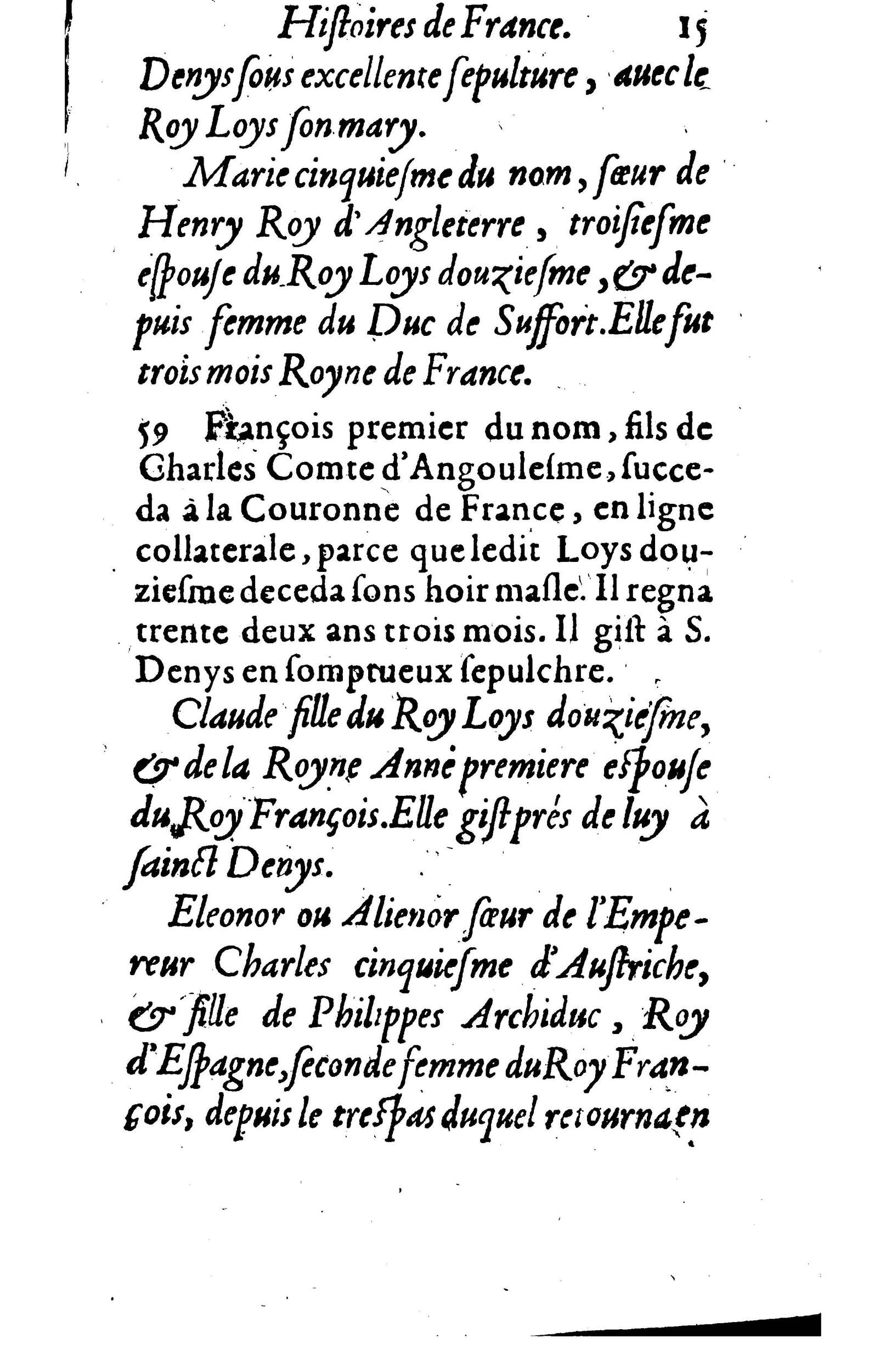 1617 - Jean Corrozet - Trésor des histoires de France - BM Lyon