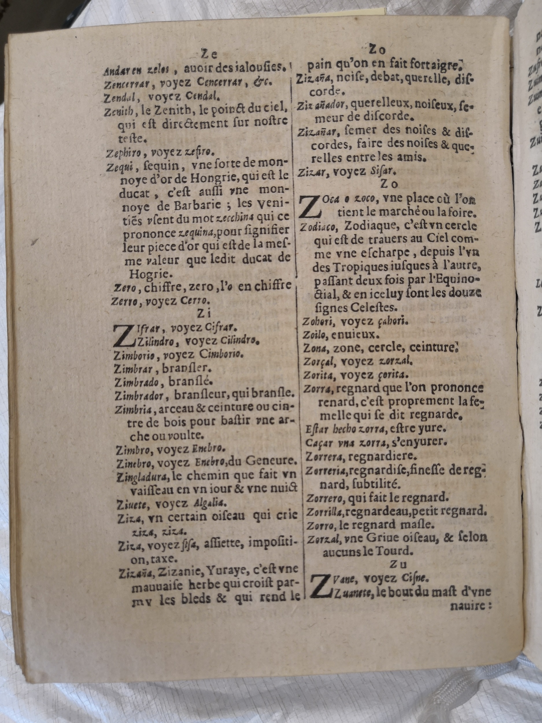 1625 - Hubert Anthoine - Trésor des deux langues espagnole et française - Anvers Université