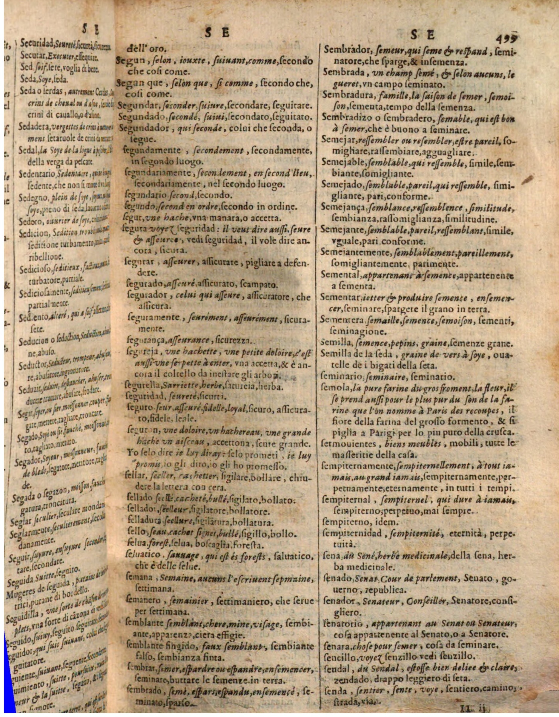 1644 - Jacques Crespin - Trésor des trois langues - Passau 1644 - Jacques Crespin - Trésor des trois langues - Passau