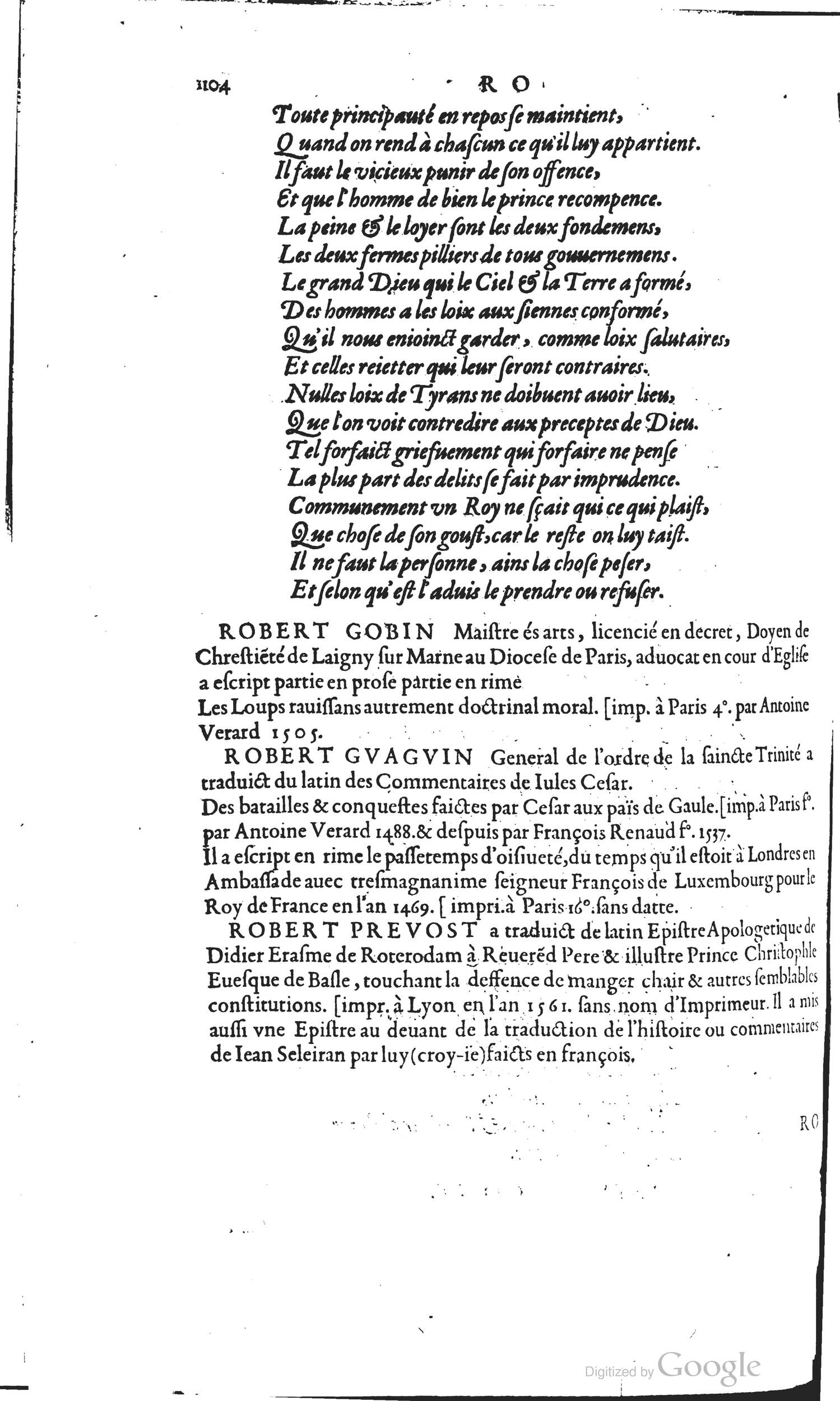 1585 - Barthélemy Honorat - Bibliothèques françaises - BSB Munich