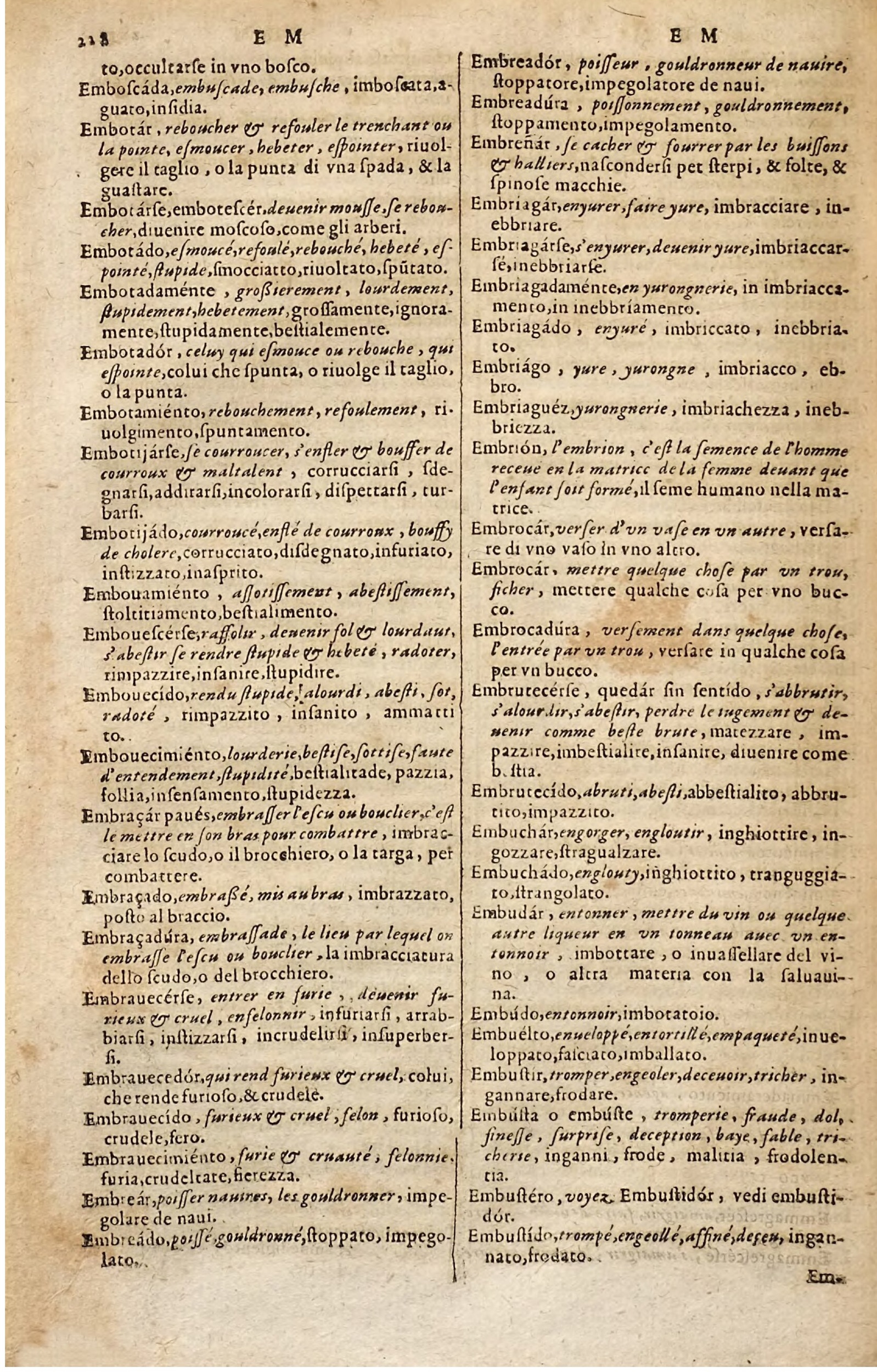 1627 - Jacques Crespin - Trésor des trois langues - Regensburg