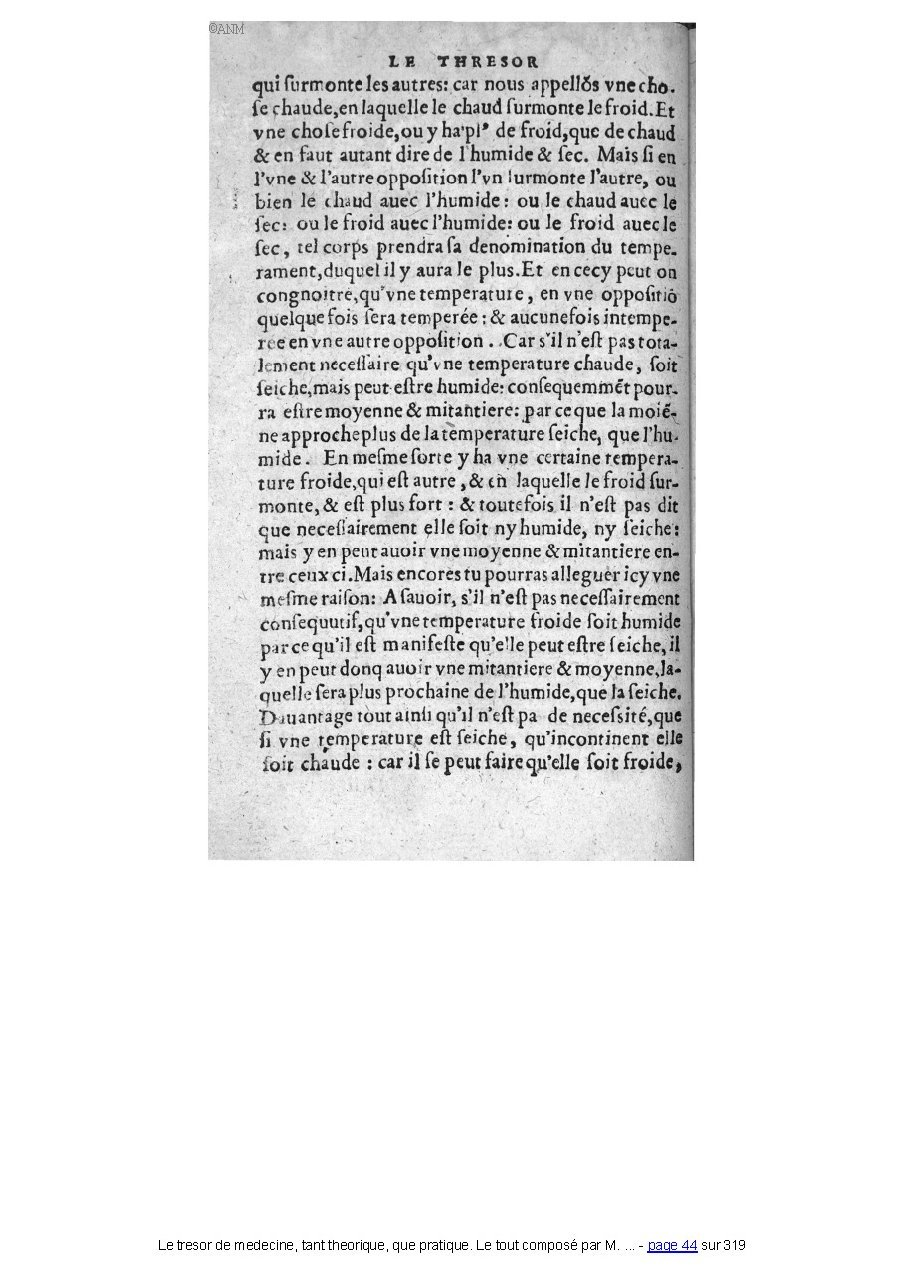 1560 - Pierre et Jan Moine - Trésor de médecine - Université Paris Cité